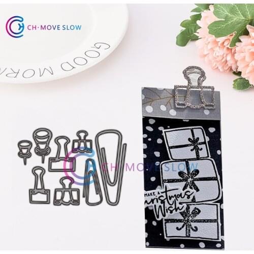 CH 2019 New Arrival Paper Clip Tool Metal Cutting Dies Embossing Scrapbooking Stencil Craft Cut Dies For DIY Card Handmade