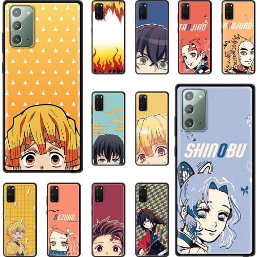 Case For Samsung Galaxy S20 FE S10 Plus S8 S9 S10e Note 20 Ultra 10 Lite 9 8 Soft Phone Funda Cover Demon Slayer Anime Kamado