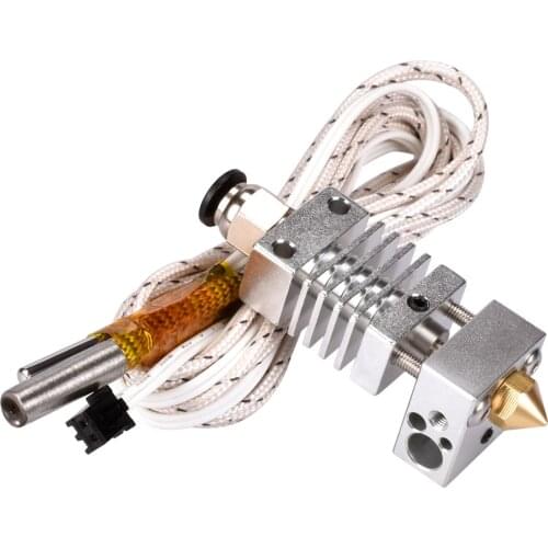 CR10 Hotend Extruder Long distance V6 Extrusion Thermal Heat break Throat 1.75mm for CR10 3D Printer Reprap TC4 Titanium Alloy