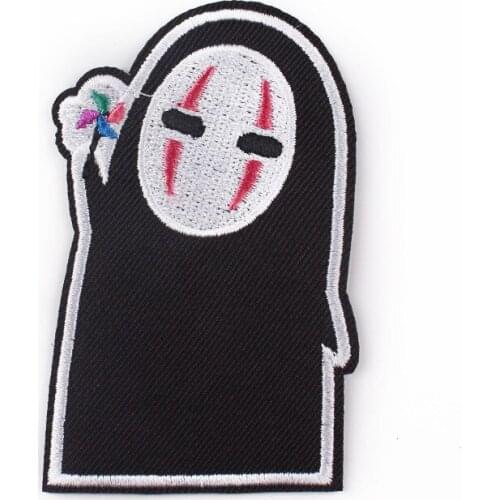 Cartoon Flower Patch Punk Rock Band Patches DIY Embroidered Patches For Clothing Movie Anime Hippie Clothes Applique Stripe