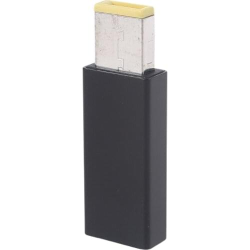 Straight Head Type C USB C Adapter Female to Square Mouth ThinkPad Adapter Alloy 30W-60W USB-C Power Adapte to DC 20V