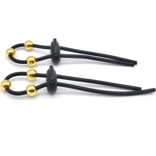 New Male Electric Shock Themed Adjustable Silicone Offbeat Physical Therapy Expander Penis Ring Stimulate Cockring Adult Sex Toy