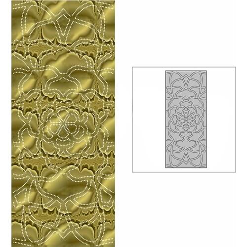 New Slim Background Plate Amazing Flowers Craft Embossing Mold 2021 Metal Cutting Dies for DIY Scrapbooking Album Card Making