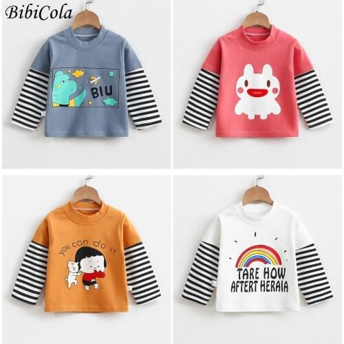 New Baby Boys Girls Sweatshirts Autumn Spring Cartoon Cotton Hoodies Tops Children Kids Long Sleeve T Shirts Blouse Clothes