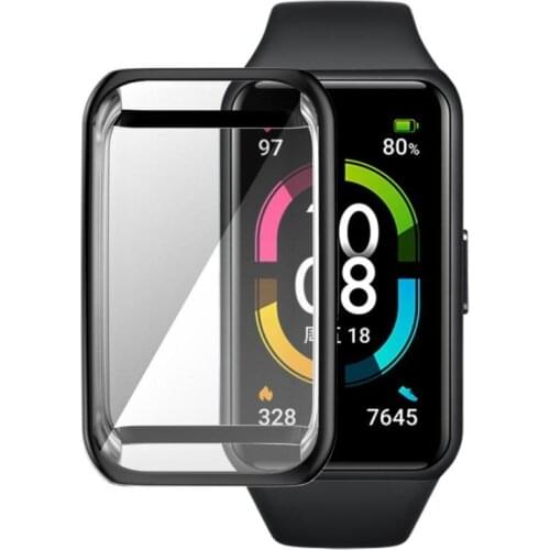 Full Edge Smartwatch Soft Protective Film full Cover Protection For -Huawei Honor Band 6 Watch Screen Protector Case 2021