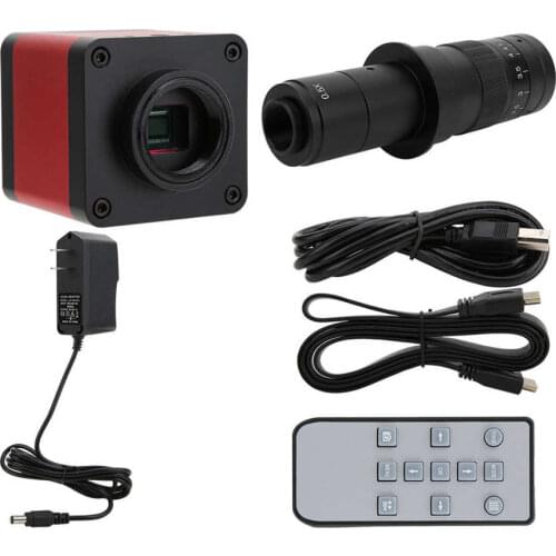 48MP USB Dual Output High Definition Industrial Microscope Camera with 180X Lens Instrument Microscopio