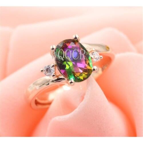 Adjustable Size Exquisite Ring Cubic Zirconia Rose Gold CZ Gem Jewelry Ladies Luxury Wedding Ring Jewlery for Women C23