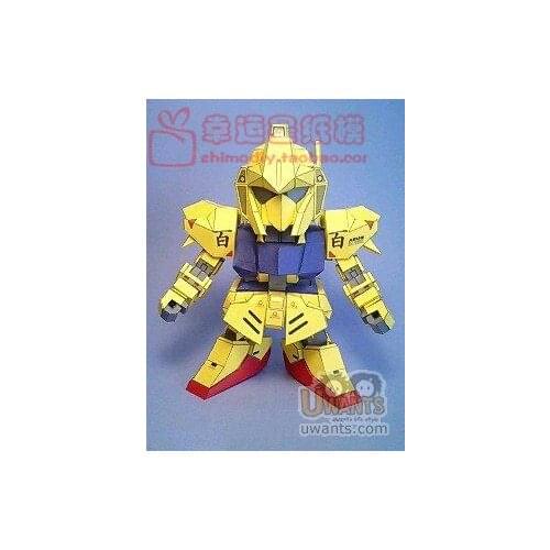SD Gundam Series HYAKU-SHIKI3d Paper Model DIY Manual