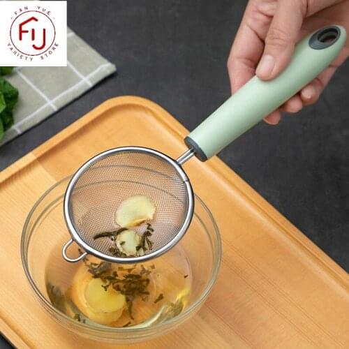 Stainless Steel Wire Fine Mesh Sieve Oil Strainer Flour Colander Sifter DIY Kitchen Tools for Filtering Food