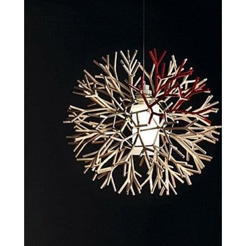 Modern Pendant Lights Fashion Coral Ball Shape Pendant Lamp Black Simple Dining Room Study Lighting Decor