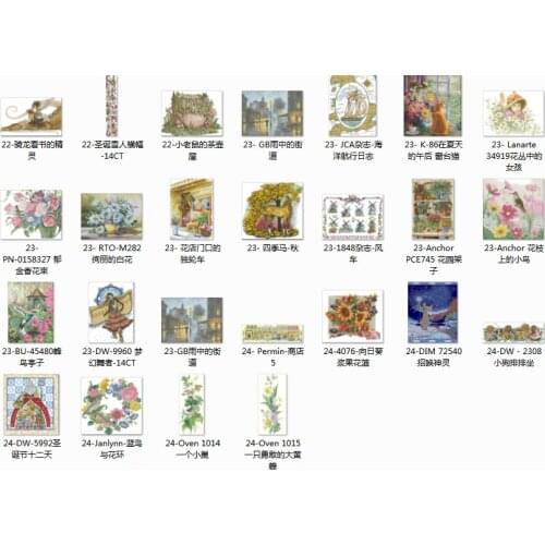 Cross Stitch Embroidery oil Janlynn-Blue Bird and Garland Cotton Thread Painting DIY Needlework Kits 14CT Winter Home Decoration