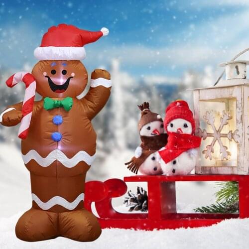 1.5M High Christmas Inflatable Santa Claus Snowman Inflatable Garden Yard Archway Ornaments Xmas 2022 New Year Decoration