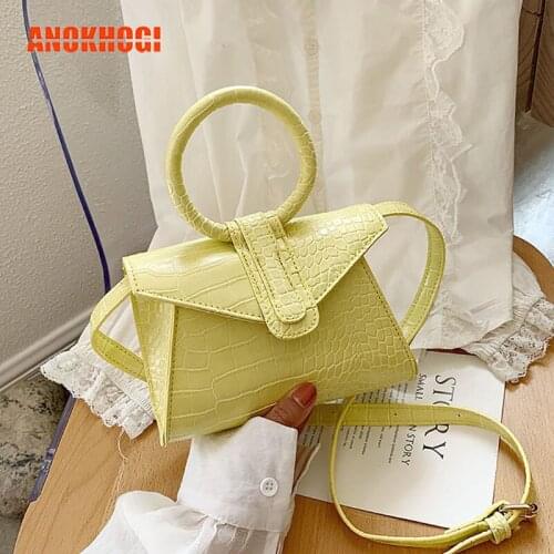 4 Colors Alligator Pattern Women Shoulder Bags Pure Color Fashion Ladies Crossbody Bag Messengers B781