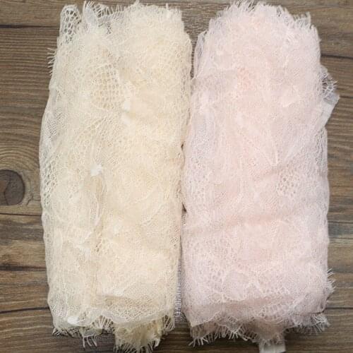 1.5 meters18cm Beige Meat meal eyelash lace lace Floral Fabric handmade DIY garment accessories