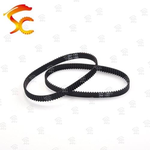 2PCS GT2 180 12mm rubber closed loop belt width UNITTA 2GT timing belt