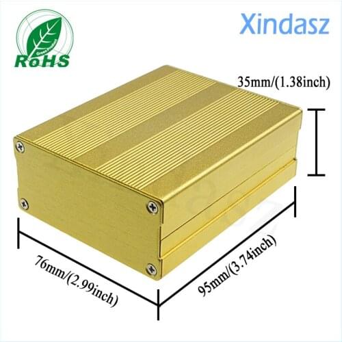2pcs/lot Aluminum Project Box Enclousure Case Electronic, electrical metal boxes aluminum extrusion profile 95*76*35mm(L*W*H)