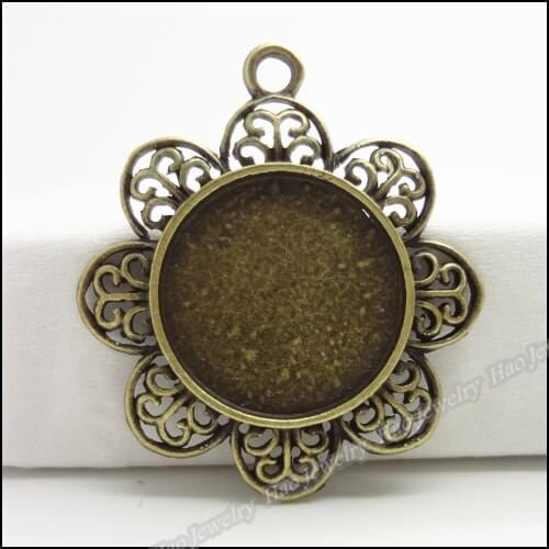 20 pcs Vintage Charms Picture frame Pendant Antique bronze Fit Bracelets Necklace DIY Metal Jewelry Making
