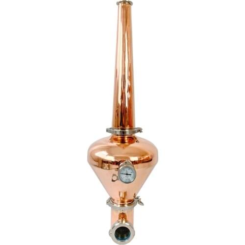 Clamp 4"x4" Whiskey Helmet and Cone Clamp 4"x 2" and Copper tee Clamp 4"x4" , Onion head 11L, Pure Copper 99,99