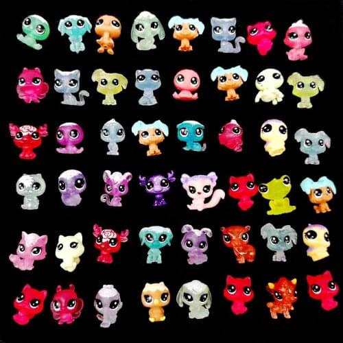50PCS MINI Littlest Pet Shop LPS Cat Collection Movable Doll Model Toy Kid Gift 2CM