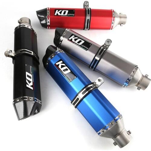 Aluminum 51mm Dual-outlet Exhaust Pipe Motorcycle 470mm Mufflers No DB Killer Escape for F650GS RC390 YZF-R3 PCX125 CBR300/500