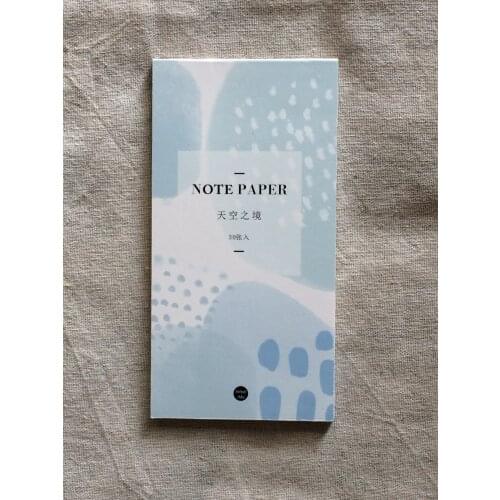 Sky line note pad memo pad(1pack=30pieces)