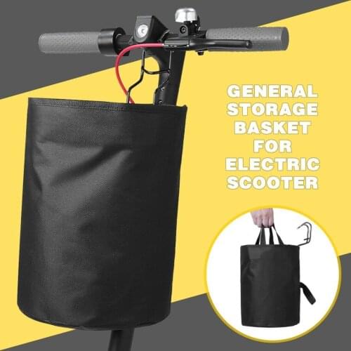 For Xiaomi Mijia M365 Ninebot Es1 Es2 Electric Scooter Universal Storage Basket Handbag Durable Carry Front Bag Basket Shelf