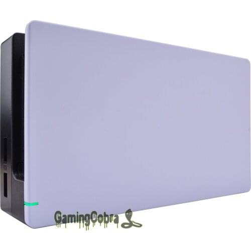 EXtremeRate Custom Soft Touch Light Violet Faceplate DIY Replacement Housing Shell for Nintendo Switch Dock