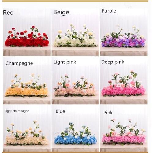 Artificial Flowers Wall Fake Wedding Background Lawn/pillar Arched Flower Road Lead Home Market Unicorn Decoration