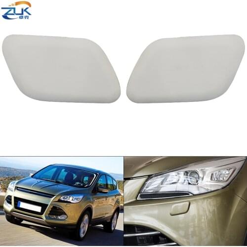 ZUK Front Headlight Washer Nozzle Cover Headlamp Water Spray Jet Cap Housing For Ford Kuga Escape 2013 2014 2015 2016
