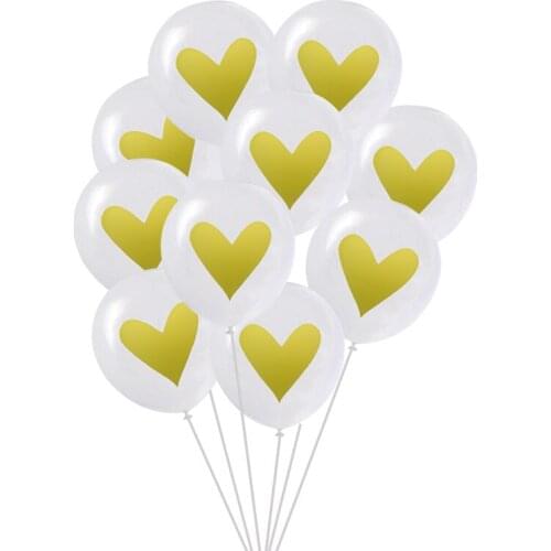 Chicinlife 10inch Heart Printed Latex Balloons Birthday Wedding Baby Shower Party Decoration Valentines Day Balloon