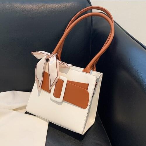 Fashion Belt Design Pu Underarm Bag for Women Solid Color Casual Shoulder Bag 2021 New Womens Handbags