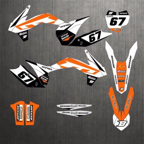Motorcycle Team Graphics Decals Stickers FOR KTM SX SXF XC XCF 2013 2014 2015 125-250 300 350-500 FOR KTM EXC EXCF XCW 2014-2016