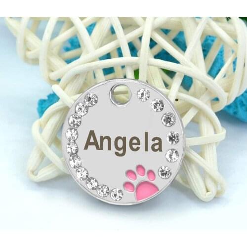 Personalized Dog Tag Custom Pet Puppy Cat ID Tag Dog Collar Accessories Engraved Stainless Steel Name Number for Dogs Cats