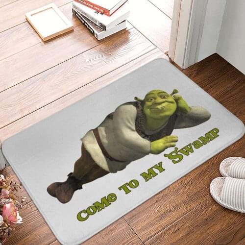 Come To My Swamp Shrek Doormat Carpet Mat Rug Polyester PVC Non-Slip Floor Decor Bath Bathroom Kitchen Bedroom 40*60