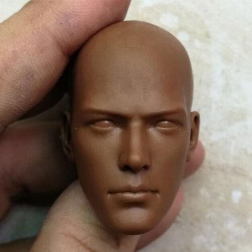 Blank 1/6 Scale African Monk Head Sculpt Unpainted Fit 12" Figure