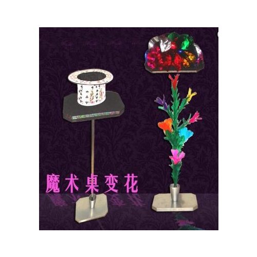 Shaun Flower Table Magic Tricks For Professiona Magician Stage Appearing Feather Flower Blooms Table Comedy Illusion