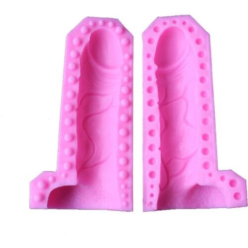 Hot 3D Man Sexy Penis Shaped Silicone Mould Polymer Clay Molds Cake Decorating Tools Baking Cupcake Mold Fondant Pastry Model