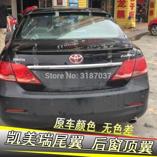 For Toyota Camry Roof Spoiler 2006-2012 ABS Plastic Unpainted Color Rear Roof Spoiler Wing Trunk Lip Boot Cover Car Styling