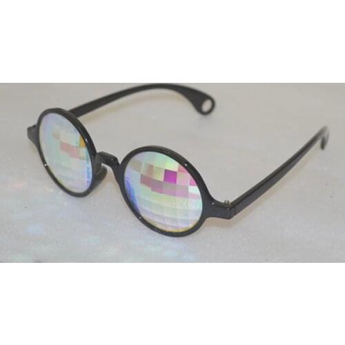 High quality squar prism Black kaleidoscope glasses glass lens