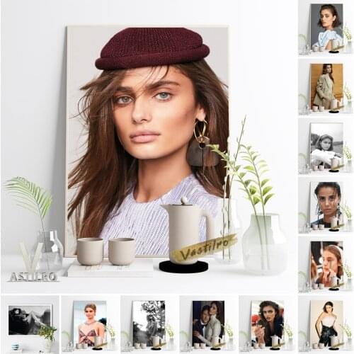 Taylor Hill Celebrity Vintage Photograph Black White Poster Fashion Model Wall Stickers Sexy Girl Art Print Home Decor Fans Gift