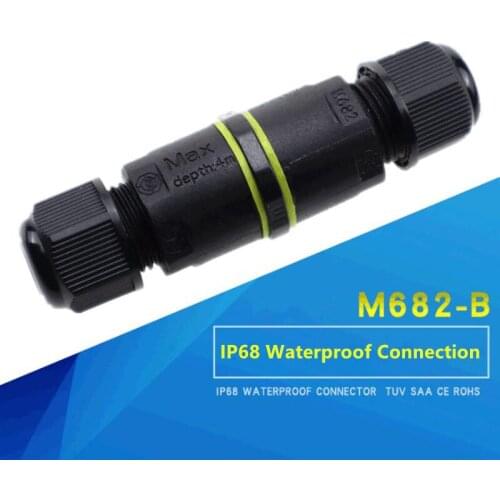 1pcs Mini Cable Waterproof Connector DIY Wire to Wire Contact Splice 2 Pins / 3 Pins Connector For Outdoor Projection Lamps