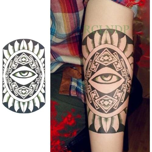 Waterproof Temporary Tattoo Sticker Mandala Lotus Totems Fake Tatto Flash Tatoo Back Leg Arm belly big size for Women girl Men