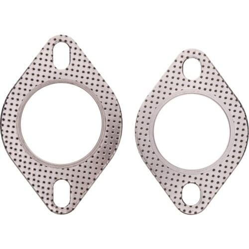 Exhaust Downpipe Flange 1pcs/Lot 2.3 inch/58mm Car Engine Exhaust Gasket/ Universal Exhaust Pipe Gasket with two holes#279967