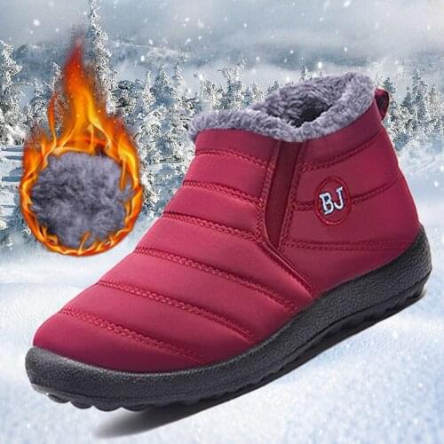 Women Australia Classic Style Snow Boots Winter Warm Leather Flats Warterproof High-quality Ankle Boots Large Size Women Shoes