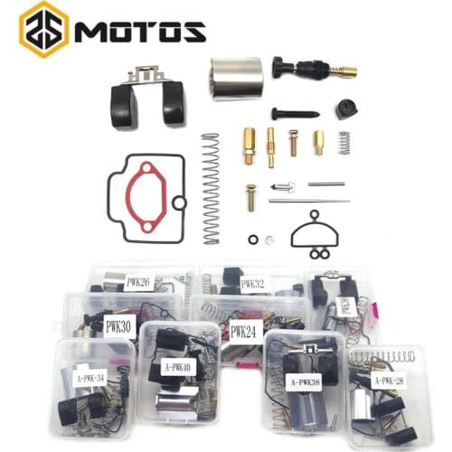 ZS MOTOS Motorcycle Parts 24 26 28 30 32 34 36 38 40 mm PWK Motorcycle Carburetor Universal Carburetor Repair Kit Spare Jets