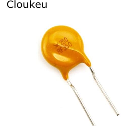 10Pcs TRF250-350 PPTC Resettable fuse 250V 0.35A 350MA RF350