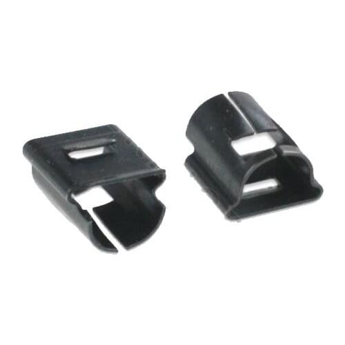 10 X D SHAFT PUSH ON CONTROL KNOB SECURING METAL SPRING CLIPS ANGELO PO SILKO EGO