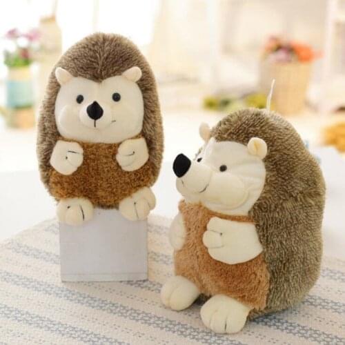 17cm/22cm Kids Hedgehog Plush Doll Toy Infant Sleeping Back Cushion Cute Animal Stuffed Hedgehog Baby Christmas Gift