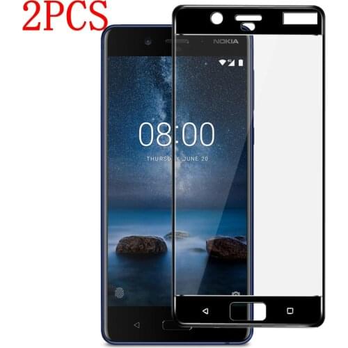2PCS Full Cover Tempered Glass For Nokia 8 Screen Protector protective film For Nokia 8 glass