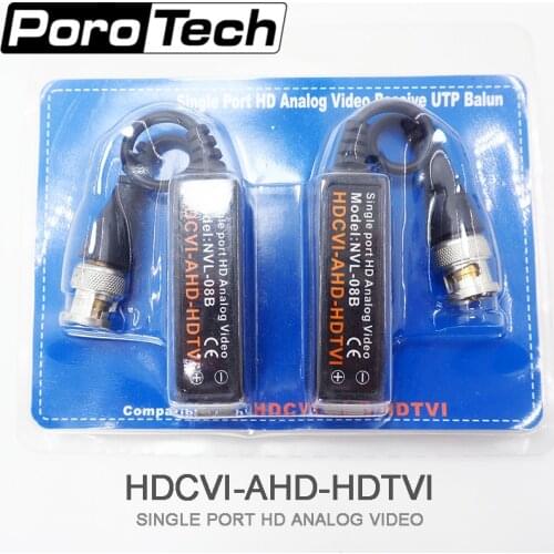 5pairs/10pcs Single port HD Analog Video Passive UTP Balun HD CVI TVI AHD UTP AHD Twisted BNC CCTV video balun transmitter